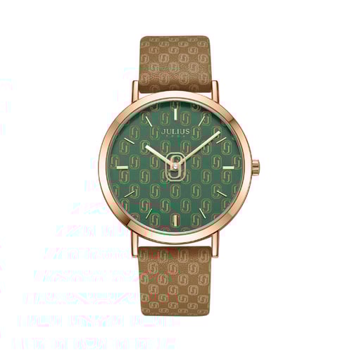 นาฬิกา Julius JA-1367 C สายหนัง สีน้ำตาล