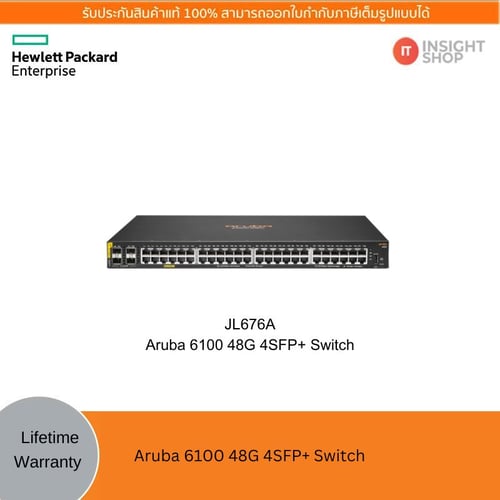 [JL676A] HPE Aruba Networking 6100 48G 4SFP+ Switch