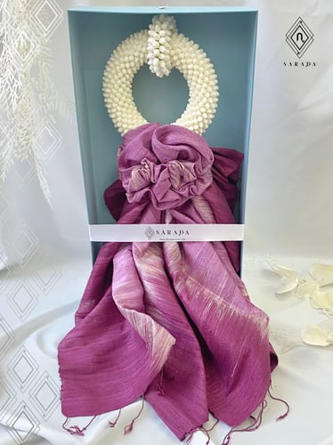 ของที่ระลึกไทยไทย มาลัยผ้าไทย มาลัยผ้าไหมแท้ TM30