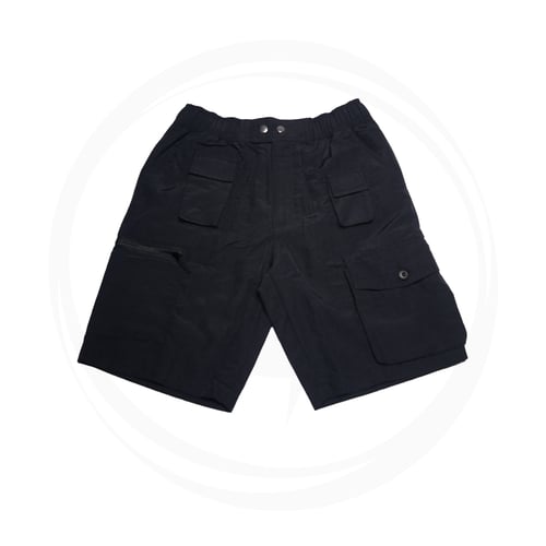 MIGHTY 8 POCKET NYLON SHORTS BLACK