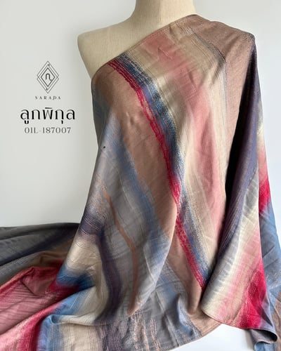 ผ้าคลุมไหล่ ผ้าเยื่อไม้ไผ่ ลูกพิกุล 01L-187007
