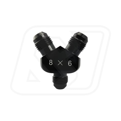 Billion สามทาง Y เข้า AN8 / AN10 → ออก AN6 / AN8 [BLUE/BLACK]