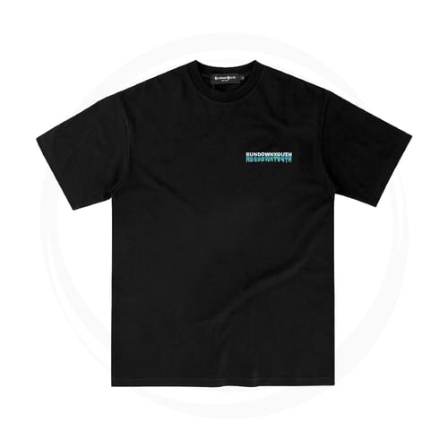 RUNDOWNYOUTH TRIPPY 051 T-SHIRT BLACK