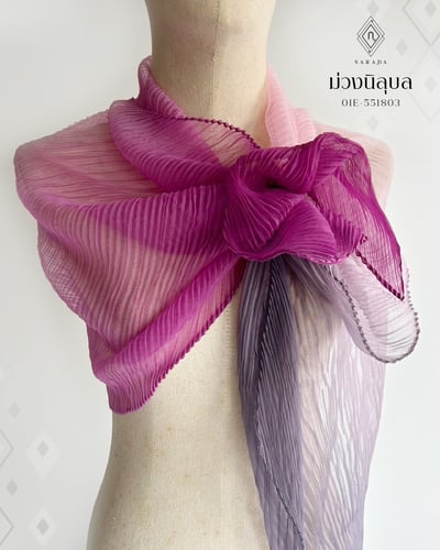 Pleat Chiffon Scaef 01E-551803