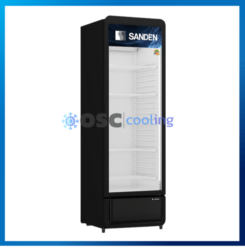 ตู้แช่เย็น 1 ประตู "SANDEN" 13.4 คิว สีดำ [SPC-0390-BLACK]