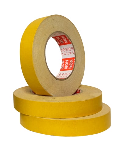 เทปกาวสีเหลืองหน้ากว้าง Nori 24 mm. ยาว 25 m.