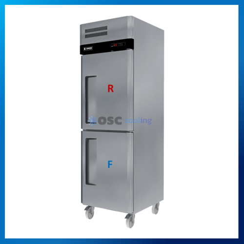 ตู้แช่ 2 ระบบแนวตั้ง 2 ประตู สเตนเลสเกรด 304 [SRD3-0687-Ai]