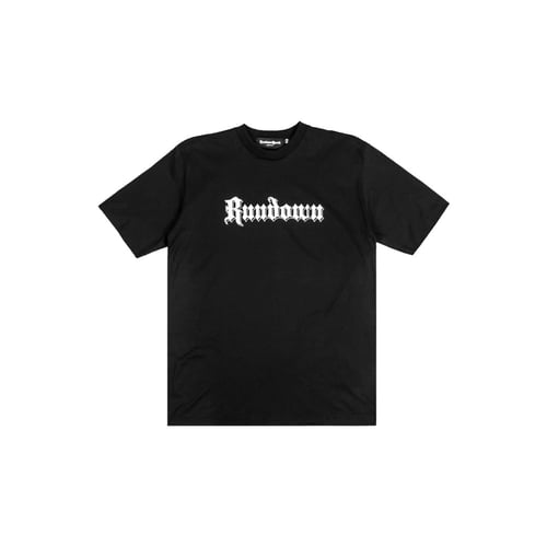 RUNDOWNYOUTH CLASSIC LOGO T-SHIRT BLACK