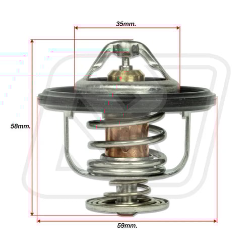Billion Thermostat 68° วาล์วน้ำ Billion 68 องศา [21210AA181] สำหรับ Subaru XV, Forester 2.0i, LEGACY 12