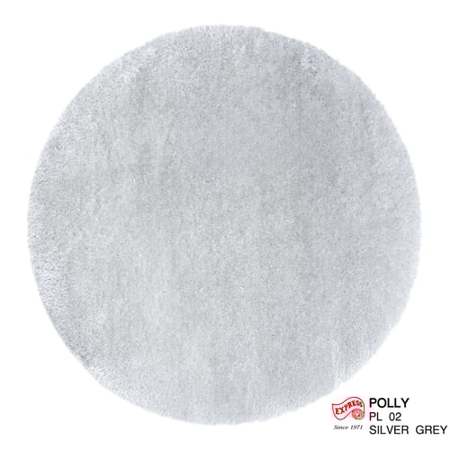 พรมรุ่น POLLY (C-L) PL02 C-L 160x160 ซม. SILVER GREY