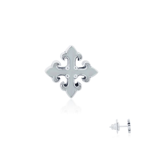 Diamond Cross of Kronos stud earring