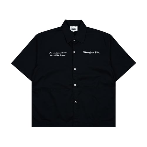 FOREVER YOUTH WORKSHOP SHIRT BLACK