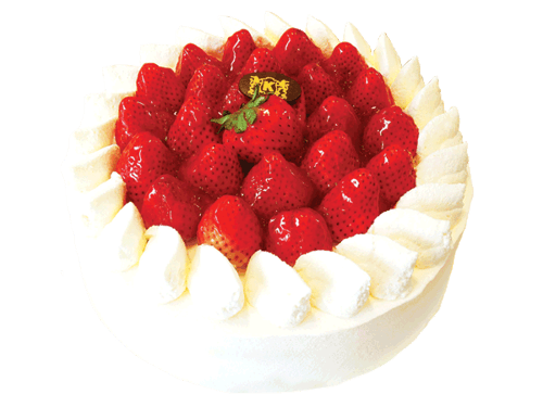 เค้กนมสดหน้าสตรอเบอรี่สด แบบ 1