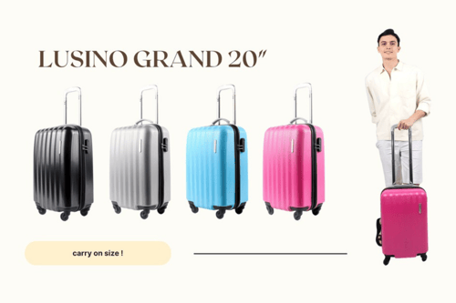 กระเป๋าเดินทาง20นิ้ว 4สี ดํา เทา ฟ้า ชมพู