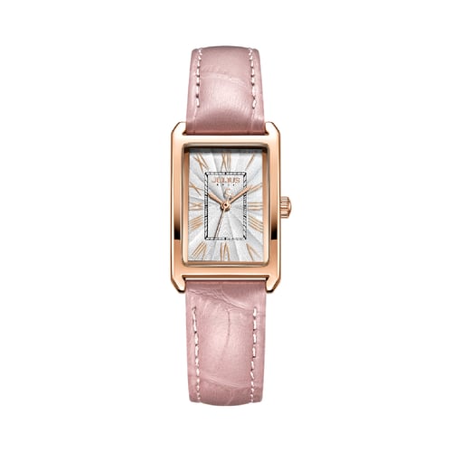 นาฬิกา Julius JA-1338 B สายหนัง สีชมพู