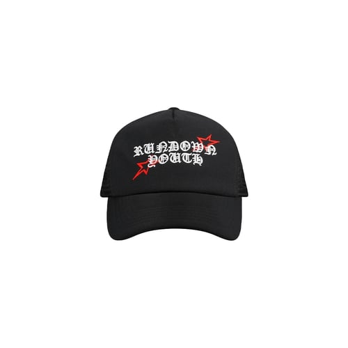 RUNDOWNYOUTH RDY TRUCKER HAT 02 WHITE/BLACK