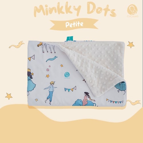 CoCoono silky minkky dots (ผ้าห่มมิ้งกี้ดอทจาก Michael miller)