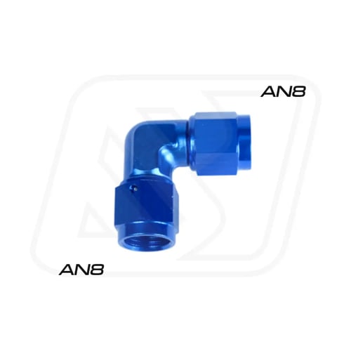 Billion ข้อต่อหัวเกลียว AN ตัวเมีย 90 องศา แบบ 2 ทาง (AN6/AN8/AN10) BLUE/BLACK