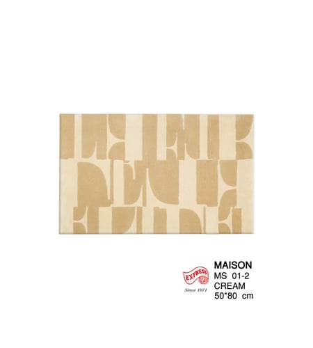 ELLE DECOR - พรมรุ่น MAISON (DM) MS01-2 DM 50x80 ซม. CREAM