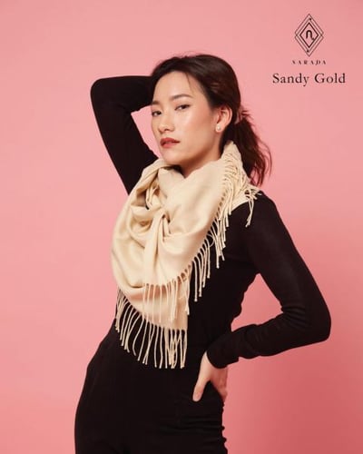 Cashmere Scarf  Sandy Gold