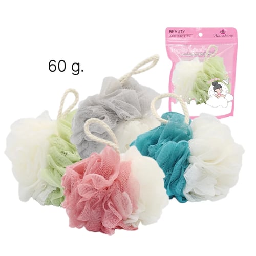 MANSHONG ใยถูตัวอาบน้ำ สีทูโทน