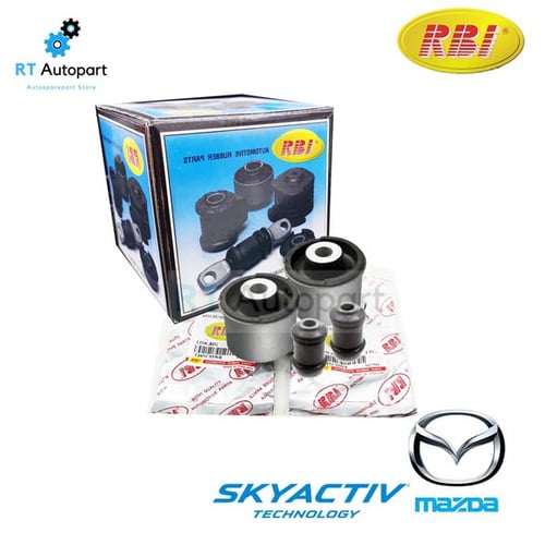 RBI บูชปีกนก Mazda3 skyative ปี13-18 / บูชปีกนกล่าง บู๊ชปีกนก บูทปีกนก Mazda 3 / B45A 34 460 / KD35 34 470(2ตัว บูทใหญ่)