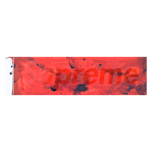 SUPREME RALPH STEADMAN BOX LOGO STICKER RED