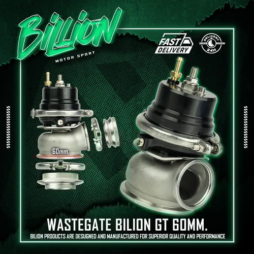 เวตเกตทรง Billion GT ขนาด 60 mm. | เสริมสมรรถนะและควบคุมการระบายความดัน