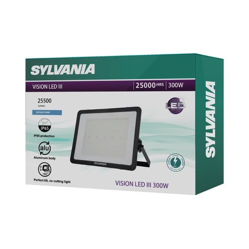 [สินค้าใหม่ ปี 2024] SYLVANIA  LED Floodlight โคมฟลัดไลท์แอลอีดี โคมสปอร์ตไลท์ VISION LED III 300W-6500K เดย์ไลท์