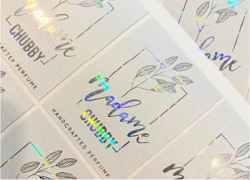 สติ๊กเกอร์สีเงินรุ้ง โฮโลแกรม