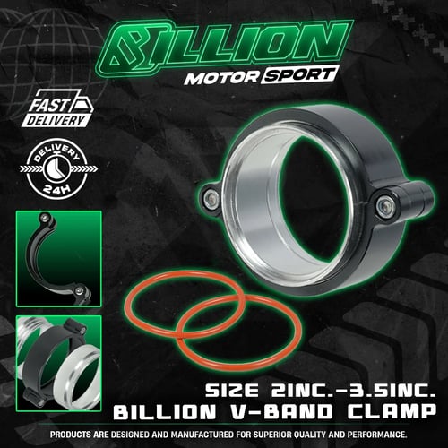 Billion V-Band Clamp เข็มขัดรัดท่ออินเตอร์ อลูมิเนียม [2Inc]