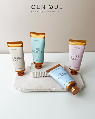 Genique พรีเมี่ยมเซท Giftset อโรมาแฮนด์ - Hand cream 4 ชิ้น