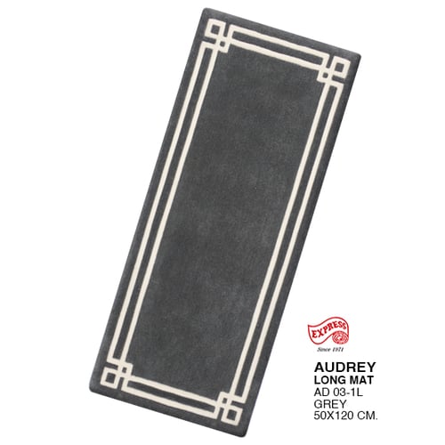 พรมรุ่น AUDREY MAT (LM) AD03-1 LM 50x120 ซม. GREY (พรีออเดอร์)