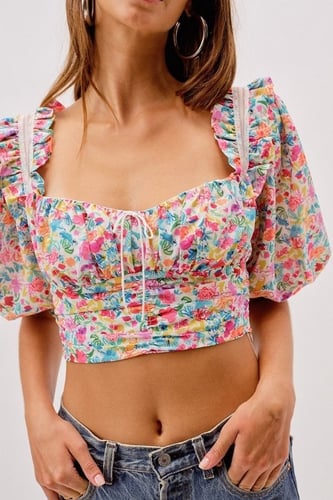 FOR LOVE & LEMONS - CLAUDE TOP