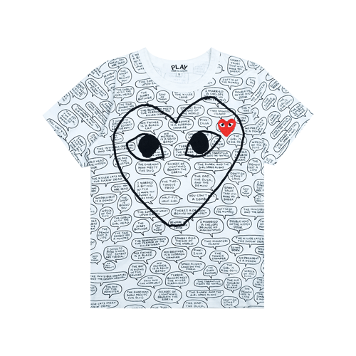 COMME DES GARCONS PLAY X MATT GROENING T-SHIRT WHITE