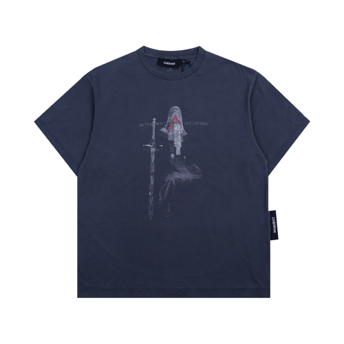 CHEMISE PALACE WASHED DUSTY T-SHIRT BLACK