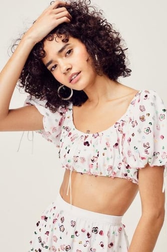 FOR LOVE & LEMONS - COLD HEARTED CROP TOP