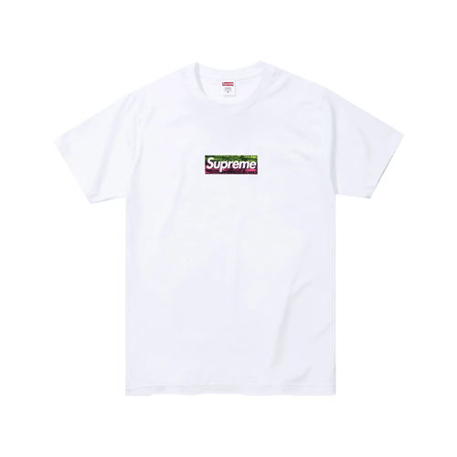 SUPREME LA FIRE RELIEF BOX LOGO T-SHIRT WHITE