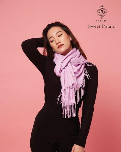 Cashmere Scarf Sweet Potato