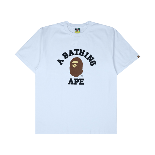 A BATHING APE CLASSIC LOGO T-SHIRT WHITE