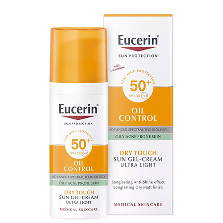 (โปรปลายฝน ต้นหนาว)Eucerin Sun Protection Dry Touch Acne Oil Control SPF50+ PA+++ 50ml.