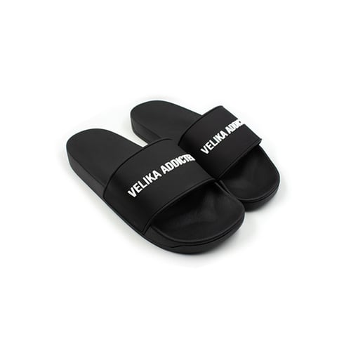 VELIKA BASIC LOGO SLIDE BLACK