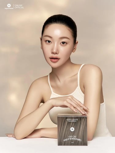 SUPERMOM l EASY OFF MAKEUP REMOVER WIPES แผ่นทำความสะอาดเครื่องสำอาง ใช้ได้ทั้งหน้า