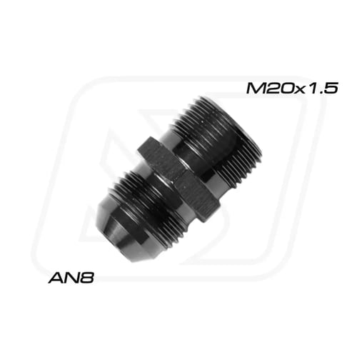 Billion ข้อลดเกลียว M20x1.5 ออก AN8/AN10 (BLUE/BLACK)