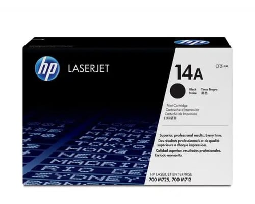 HP 14A Black Original LaserJet Toner Cartridge (CF214A)