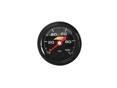 AEM 0-100PSI Liquid-filled pressure gauge
