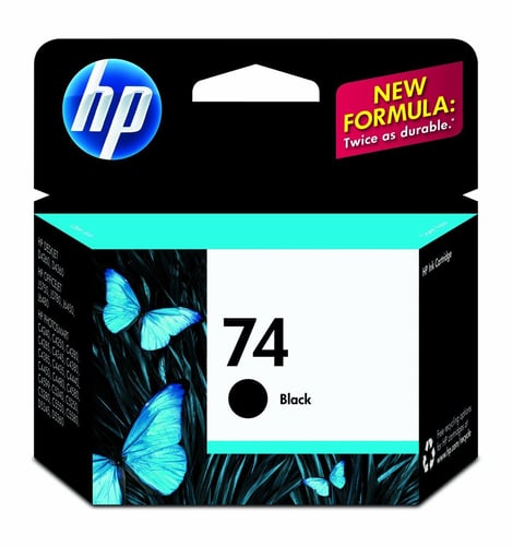 HP 74 Black Inkjet Print Cartridge