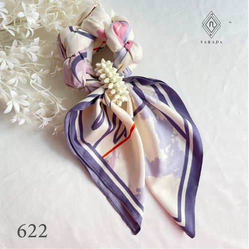 พวงมาลัยวันแม่ ของขวัญวันแม่ พวงมาลัยผ้า MN10