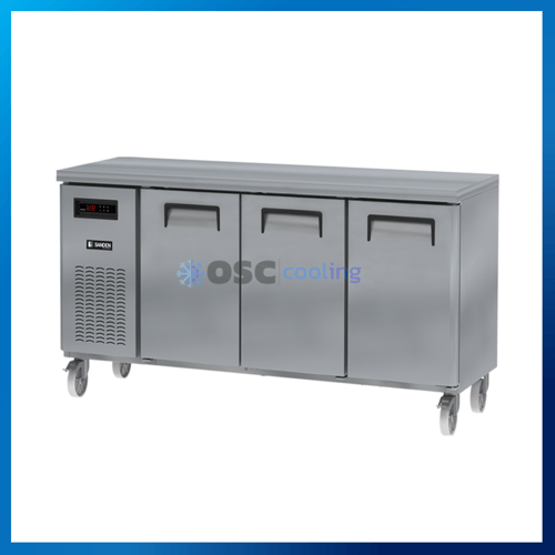 ตู้แช่แข็งเคาท์เตอร์สเตนเลส ความลึก 75 ซม. เกรด304 "SANDEN" 14.9 คิว INVERTER [SCF3-1807-Ai]