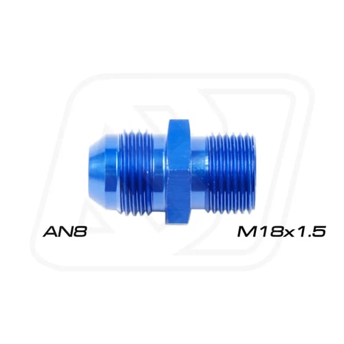 Billion ข้อลดเกลียว (044) M18x1.5/โอริง ออก AN6/AN8/AN10 (BLUE/BLACK)